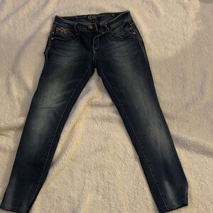 Cello Women's Dark Wash Skinny Jeans